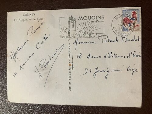 Cannes - Le Suquet Et Le Port (Carte Postale Artistique)