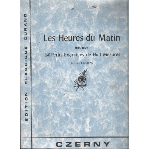 Carl Czerny : Heures Du Matin Op 821piano - Conducteur Piano 9790044005697 Dc 01048700