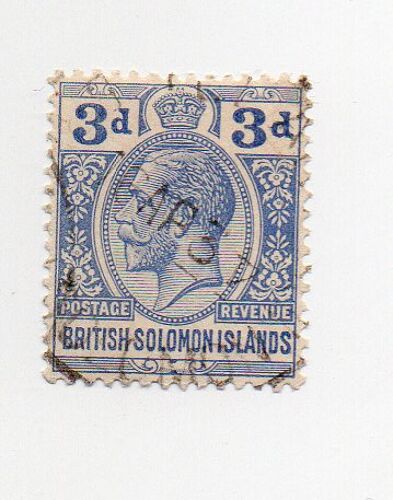 Iles Salomon- 1 Timbre Oblitéré- Roi George V