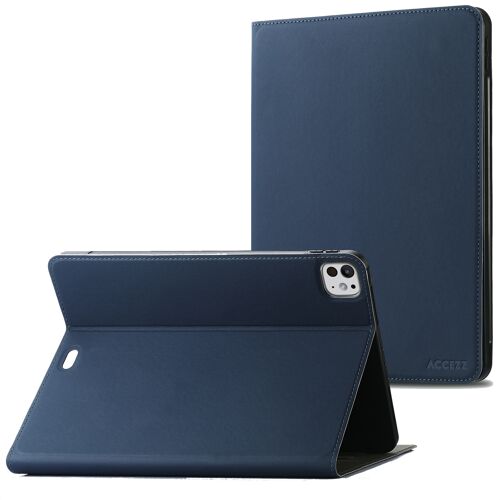Accezz Coque tablette Classic iPad Pro 11 (2025) M5 / (2024) M4 Bleu foncé