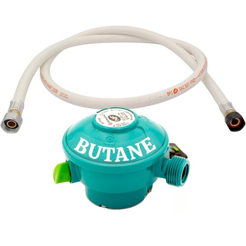 Détendeur gaz Quick-On butane compatible Twiny Elfi Calypso Malice + flexible 1,50 m
