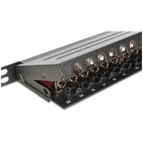 Digitus CAT 6A, classe EA Panneau de brassage haute densité, blindé