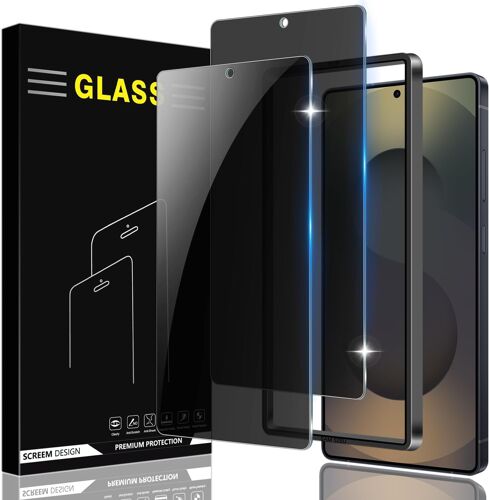 KALANKA-Lot de 2 Protection Écran Anti-Espion pour Samsung Galaxy S25 Ultra Verre Trempé 9H Dureté Vitre Film Résistant aux Rayures Anti-Shatter Bubble Proof,Avec Outil D'alignement Facile