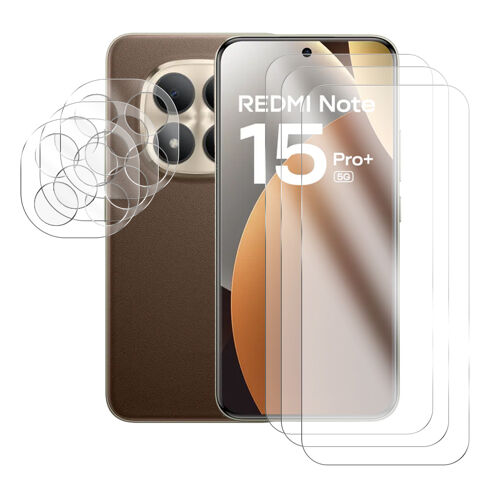 Lot de 3 Verre trempé pour Xiaomi REDMI NOTE 15 PRO PLUS 5G 6.83"" 2510ERA8BG / Xiaomi Poco M8 PRO 5G écran 6.83"" 2510ERA8BG+ lot de 3 Verre trempé Protecteur d'objectif camera arrière - Visiodirect -