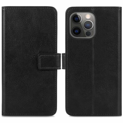 imoshion Étui de télephone portefeuille de luxe iPhone 13 Pro Max Noir