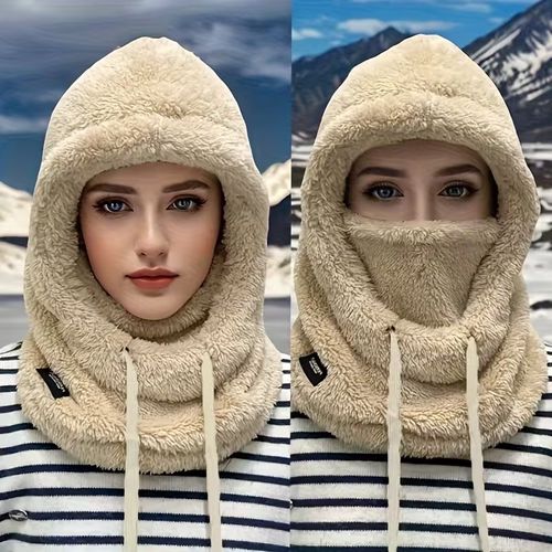 Bonnet De Protection Contre Le Froid Femme -Beige- Léger - Chaud - Taille Unique
