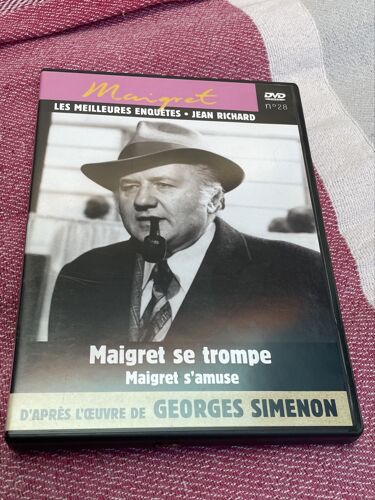 Dvd, Maigret Se Trompe Et Maigret S¿Amuse Les Meilleurs, Enquêtes De Jean, Richard Tome 28