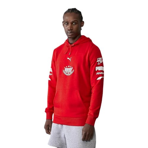 Sweat À Capuche Puma Scuderia Ferrari 95e Anniversaire Pour Homme, Rouge