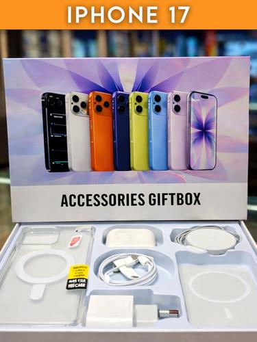 Box iPhone 17 ¿ Coffret Cadeau Accessoires compatibles MagSafe ¿ Batterie 5000mAh ¿ Expédition France