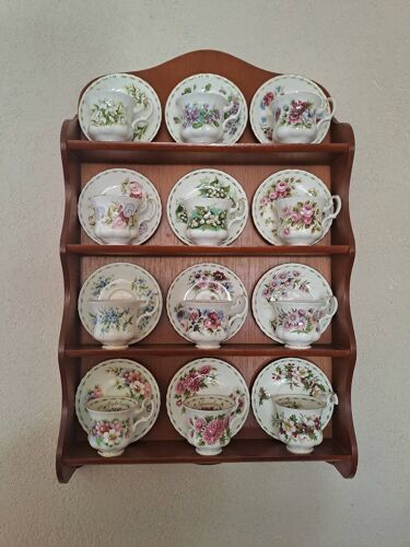 Service 12 Pièces Tasse Et Soucoupe En Porcelaine Royal Albert