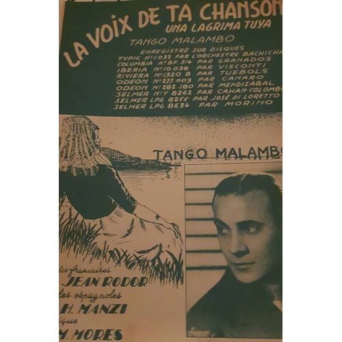 Partition La Voix De Ta Chanson Tino Rossi