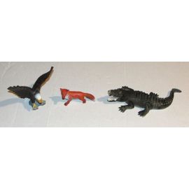 figurine schleich lot 3 figurines crocodile renard aigle