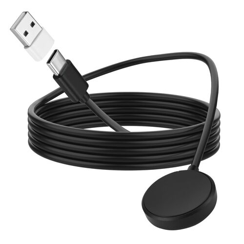 KALANKA-Câble de charge pour Sam-sung Galaxy Classic 3/4/6 Active 1/2 Watch 3/4/5/6, station de charge magnétique 2 en 1 pour montre intelligente Sam-sung avec adaptateur USB C vers USB A