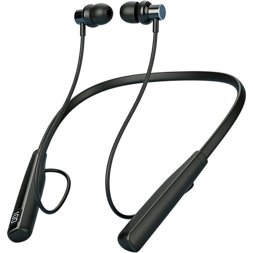 KALANKA-Écouteurs Bluetooth 5.3 Tour de Cou avec 80H d¿Autonomie, IPX5 Sport, Charge Rapide Type-C, Casque sans Fil Magnétique avec Micro, Son HiFi 3D, Écouteurs Ultra Légers pour Course et Fitness
