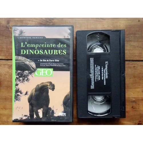 Cassette VHS : L'empreinte des dinosaures (Pierre Stine - Geo)