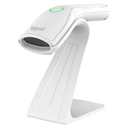 iggual L2DUSB-B-AW Lecteur de code barre portable 2D CMOS Blanc