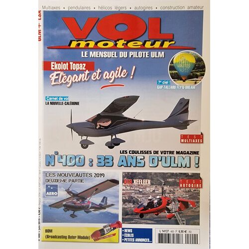 Vol Moteur 400 Ekolot Topaz Élégant Et Agile !