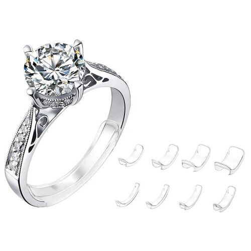 Ensemble De 8 Clips De Réduction De Taille De Bague - 2 Ensembles Inclus