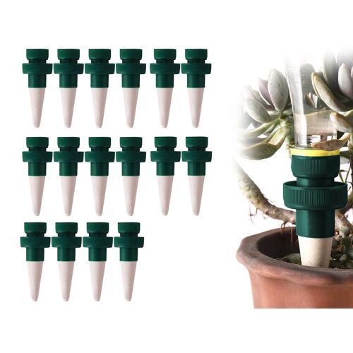 Lot de 16 piquets d'arrosage automatique en terre cuite pour plantes