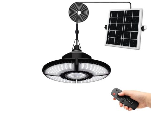 Suspension Solaire À 136 Led Pour Garage Et Jardin