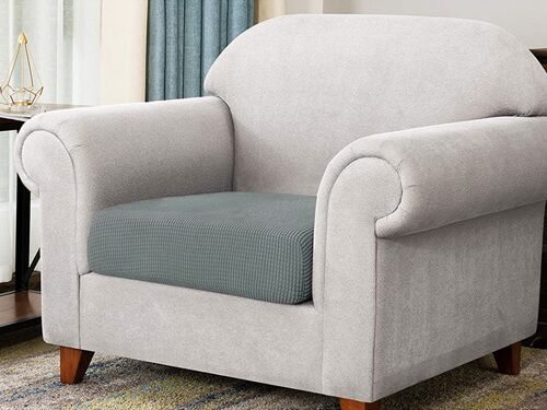 Housses De Coussin Extensibles Grises Pour Canapé - Lot De 8