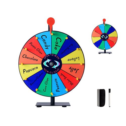 Roue De La Fortune À 12 Emplacements Avec Support Pour Jeux Et Événements