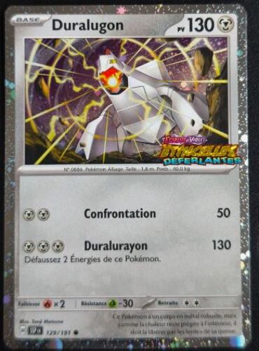 Pokémon Duralugon 129 / 191 Stamp Etincelles Déferlantes Promo Ev8