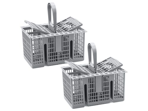 Lot de 2 paniers à couverts pour lave-vaisselle Hotpoint Indesit, 21 x 16 x 12 cm