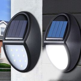 Applique Murale Solaire Étanche À 10 Led Pour Usage Extérieur