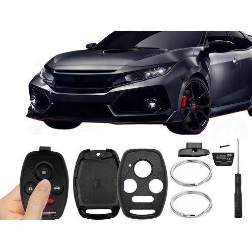 Étui pour clé de Honda Accord - Lot de 2 avec anneaux porte-clés et outils