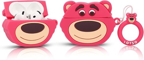 LORANKA-Belle housse pour AirPods de 4ème génération, pour écouteurs sans fil AirPods 4, housse en silicone avec chargement de dessins animés résistante aux chocs avec mousqueton pour hommes, femmes