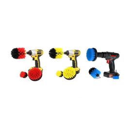 Ensemble de 3 brosses de nettoyage pour perceuse, adaptées à diverses surfaces