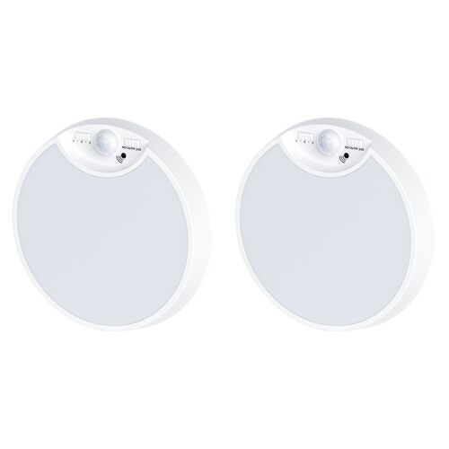 Lot De 2 Plafonniers Led À Détecteur De Mouvement, Rechargeables Par Usb