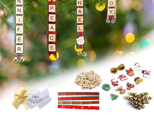 Kit de décorations de Noël à faire soi-même avec 160 pièces pour décorer le sapin