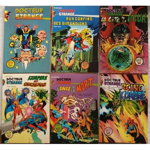 Lot De 6 Bd Docteur Strange N°S 1,  2, 3, 4, 5, 6 : Docteur  Strange - Aux Confins Des Dimensions - La Cité De La Peur - L'empire Du Cauchemar- L'ange De La Mort - La Reine De L'ombre