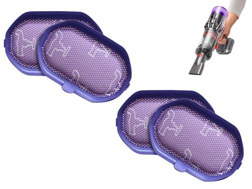 Lot de 4 filtres de rechange pour aspirateurs Dyson DC 30 31 34 35 44 56