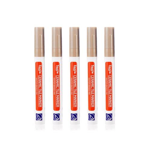 Stylo De Réparation De Joints De Carrelage Marron - Lot De 5