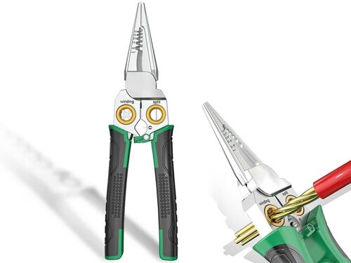 Outil de sertissage et de dénudage de fils en acier inoxydable 7 en 1