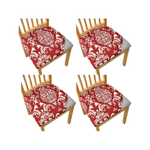 Lot De 4 Housses Extensibles Pour Chaises De Salle À Manger, Amovibles Et Lavables.