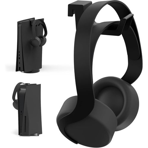 LORANKA-Support Casque PS5, [Design Minimaliste] Mini Support pour Casque avec Barre de Support, pour Casque de Jeu Sony PlayStation 5, Noir