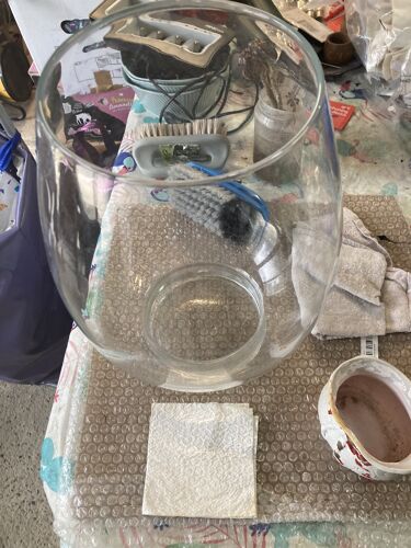 vase ovale en verre capacité 8 L