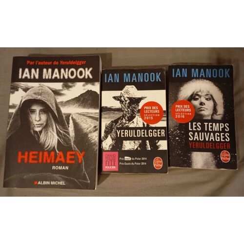 Lot 3 Romans Ian Manook Yeruldelgger , Les Temps Sauvages, Heimaey