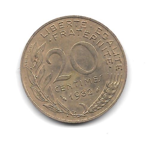 Pièce De 20 Centimes 1982 / Marianne / France