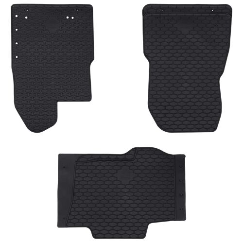 Vidaxl Tapis De Voiture 3 Pcs Noir Tpe