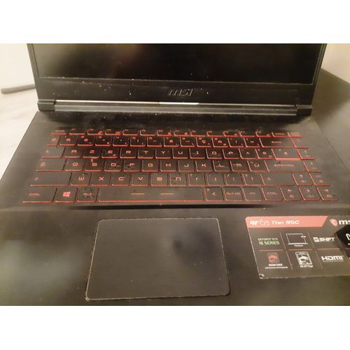 PC MSI GF63 (fonctionnel mais usage limité)