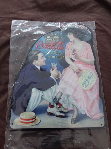 Plaque Metal Deco Coca Cola