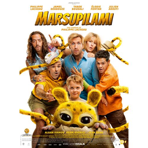 Marsupilami - Véritable Affiche De Cinéma Roulée - Format 120x160 Cm - De Et Avec Philippe Lacheau, Jamel Debbouze, Élodie Fontan, Jean Reno -2026