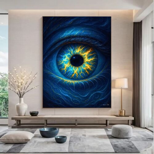 Art Mural ?il Divin De Zeus Inspiré De La Mythologie Grecque, Symbole De Puissance Céleste - Décoration Murale Mystique Et Impactante - Affiche Murale Prête À Être Encadrée - Taille : 70x100 Cm