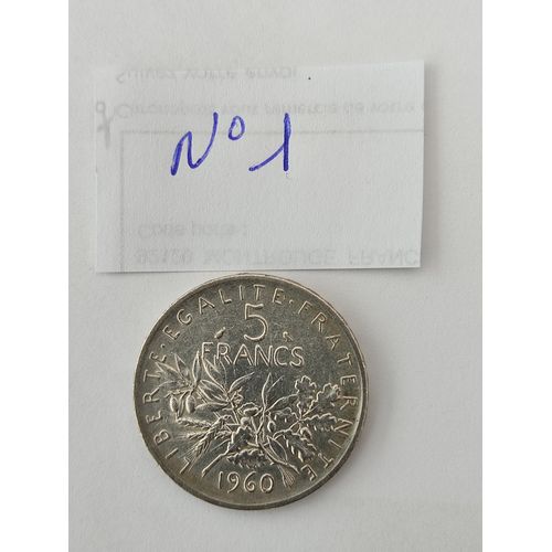 5 Francs Type Semeuse Argent 1960