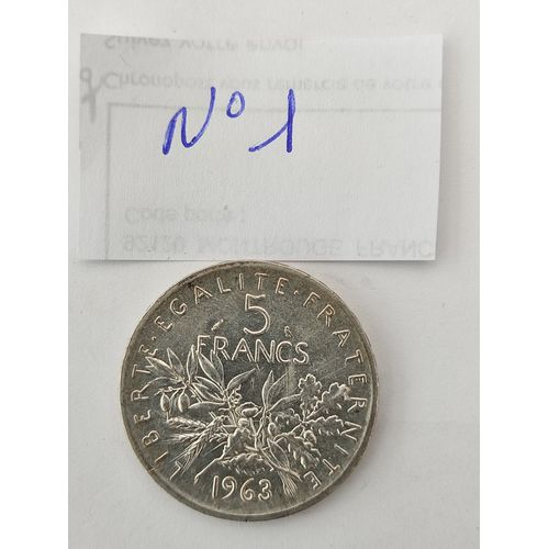 5 Francs Type Semeuse Argent 1963